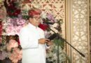 Pj. Gubernur Lampung Ucapkan Selamat kepada Mempelai di Acara Begawi Agung