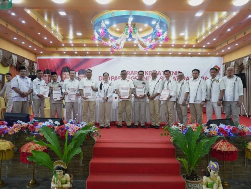 Dewan Pimpinan Daerah Partai Gerindra Sumatera Utara menggelar Rapat Kerja Teknis bersama Dewan Pimpinan Cabang, sayap partai, dan anggota DPRD daerah pemilihan Serdang Bedagai dan Tebing Tinggi. 