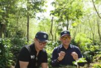 Wakil Menteri BUMN RI Kartika Wirjoatmodjo saat meninjau kebun Kopi Jawa di kawasan Ijen, Jawa Timur. Kebun dan pabrik kopi yang dikelola secara KSO oleh sub holding PTPN III (Persero), PalmCo dan SupportingCo itu terbukti mampu menjalankan program turn around melalui peningkatan produktivitas dan kinerja pemasaran serta finansial selama 3 tahun berturut-turut.