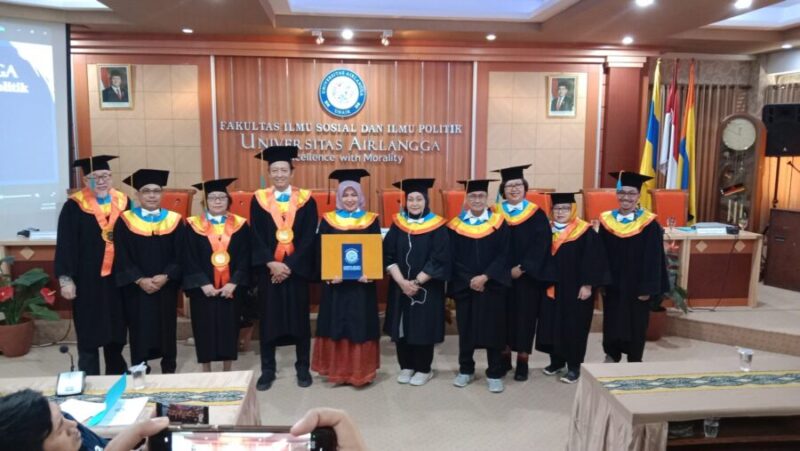 Promosi sidang ujian Doktor Terbuka di Fisip Universitas Airlangga Surabaya