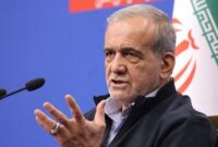 Presiden Iran Masoud Pezeshkia (AFP)