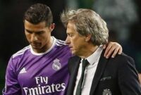 Cristiano Ronaldo dan Jorge Jesus: orang yang ditunggu. (Instagram)