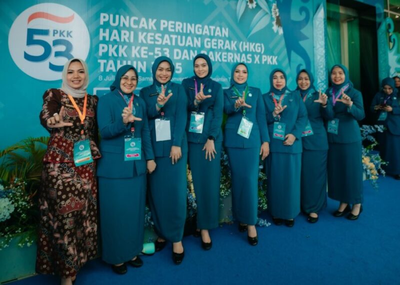 Kegiatan Peringatan Hari Kesatuan Gerak (HKG) PKK ke-53 dan Rakernas X PKK Tahun 2025, di Samarinda Convention Hall
