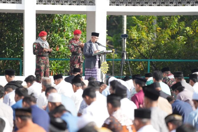 Ribuan Jamaah Padati Masjid Gedhe Kauman Yogyakarta untuk Salat Idulfitri 1447 H