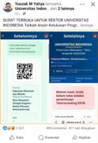 Diumumkan Lulus Lalu Dibatalkan, Surat Terbuka ke Rektor Universitas Indonesia Viral di Medsos Diumumkan Lulus Lalu Dibatalkan, Surat Terbuka ke Rektor Universitas Indonesia Viral di Medsos