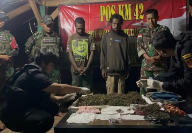 Dua Pelaku Ditangkap, 2 Kg Ganja Diamankan di Perbatasan RI–PNG