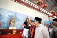 Wamenag dalam Dialog Kerukunan dan Penguatan Moderasi Beragama di Klenteng Ciu Liung Wang.