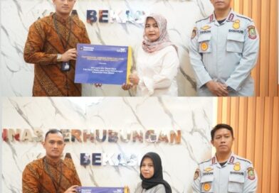 PT Taspen Lakukan Sosialiasi Program Kerja Dengan Dishub Kota Bekasi dan Serahkan Bantuan Jaminan Kematian kepada Istri Almarhum
