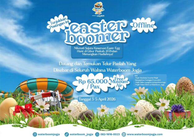 Waterboom Jogja Hadirkan “Easter Boomer” Sambut Libur Paskah 2026
