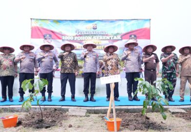 Seribu Pohon Ditanam, Upaya Polda Banten Wujudkan Lingkungan ASRI