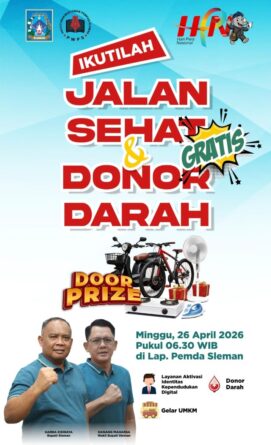 Peringatan Hari Pers Nasional 2026 di Sleman Diisi Jalan Sehat dan Aksi Sosial