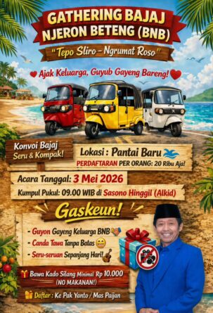 Gathering Komunitas Bajaj Njeron Beteng Perkuat Silaturahmi Antar Driver