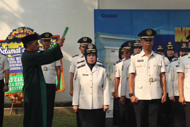 Enam Pejabat Manajerial Lapas Kelas IIA Serang Dilantik dan Diambil Sumpah Jabatan