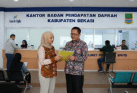 Kepala Bidang Pengendalian dan Evaluasi Pendapatan Daerah (Bapenda) Kabupaten Bekasi, Puji Nugraha.