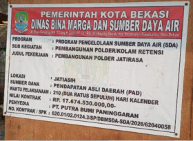 Polder Jati Rasa Diharapkan Jadi Solusi Penaggulangan Banjir di wilayah Perumahan Kemang Ifi Graha dan sekitarnya