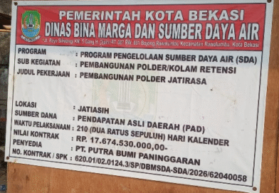 Polder Jati Rasa Diharapkan Jadi Solusi Penaggulangan Banjir di wilayah Perumahan Kemang Ifi Graha dan sekitarnya