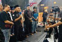 khidmat deklarasi, para alumni dan pelajar STM/SMK se-Kota Bogor menolak keras aksi kekerasan, tawuran, dan narkoba di Kota Bogor