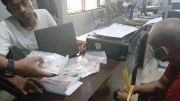 Polres Pandeglang Tangkap Terduga Pengedar Uang Palsu Senilai Rp45,7 Juta