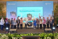 Menteri Ekonomi Kreatif, Teuku Riefky Harsya, membuka secara resmi forum Creative Cities Connect 2025 di Thamrin Nine Ballroom, Jakarta