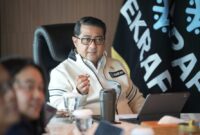 Menteri Ekonomi Kreatif, Teuku Riefky Harsya, menerima audiensi Universitas Sahid di Kantor Kementerian Ekraf, Jakarta