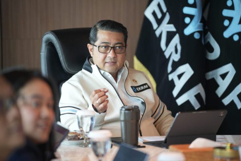 Menteri Ekonomi Kreatif, Teuku Riefky Harsya, menerima audiensi Universitas Sahid di Kantor Kementerian Ekraf, Jakarta