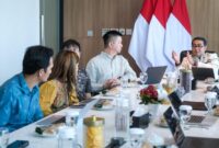 Menteri Ekonomi Kreatif, Teuku Riefky Harsya, menerima audiensi jajaran manajemen Tencent di Kantor Kementerian Ekraf, Jakarta