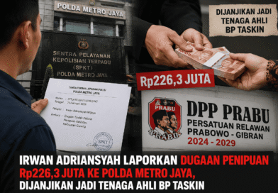 Irwan Adriansyah Laporkan Dugaan Penipuan Rp226,3 Juta ke Polda Metro Jaya, Dijanjikan Jadi Tenaga Ahli BP TASKIN