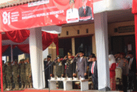 HUT RI : Pemerintah Kecamatan Bojongmangu menggelar Upacara Peringatan Hari Ulang Tahun (HUT) ke-81 Kemerdekaan Republik Indonesia di Plaza Kecamatan Bojongmangu, Senin (17/8/2026).