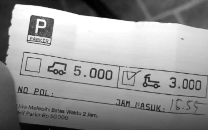 Viral Karcis Parkir Prawirotaman: Lebih dari 2 Jam Didenda Rp50 Ribu