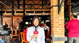 Mahasiswi Ilmu Komunikasi Unsera Nasywa A.Huda sedang magang di Tvone Jakarta.