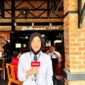 Mahasiswi Ilmu Komunikasi Unsera Nasywa A.Huda sedang magang di Tvone Jakarta.
