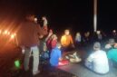 Acara Hari Ulang Tahun (HUT) ke-10. AMPHIBI ditanggul Lumpur Lapindo, Porong, Sidoarjo, Minggu (20/9/2026).