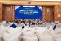 Suasana Konferensi Pers Penindakan Impor Ilegal Beras, Garam, dan Balpres di Kantor Pusat DJBC, Jakarta
