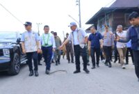 Gubernur Sumsel meninjau langsung kondisi jalan Pagar Alam–Tanjung Raya di Desa Seleman Ulu, Muara Pinang, Empat Lawang