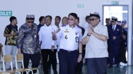 Wamenaker tiba di Akademi Penerbangan Indonesia (API) Banyuwangi untuk meninjau pelaksanaan Program Magang Nasional