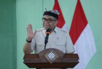 Wamenaker Afriansyah Noor memberikan arahan saat menghadiri kegiatan Penguatan Sinergitas Pelatihan di BPVP Banyuwangi, Jawa Timur