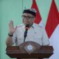 Wamenaker Afriansyah Noor memberikan arahan saat menghadiri kegiatan Penguatan Sinergitas Pelatihan di BPVP Banyuwangi, Jawa Timur