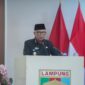 Gubernur Lampung Rahmat Mirzani Djausal menyampaikan sambutan dalam Rapat Paripurna DPRD Provinsi Lampung tentang Raperda Perubahan APBD 2026.