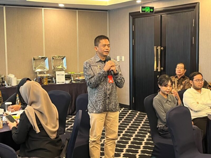 Suasana seminar dan diskusi publik terkait dorongan pengesahan Rancangan Undang-Undang Keamanan dan Ketahanan Siber (RUU KKS) di Hotel Aston Priority Simatupang