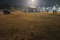 Kondisi Rumput Stadion setelah acara konser
