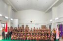 FOTO BERSAMA-PK-TREN DKI Jakarta foto bersama saat pelepasan Kontingen Perkemahan Pramuka Santri Nusantara (PPSN) VI Tahun 2026. (Foto Ist).