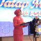 Ibu Asuh Polwan Polda Banten Ny. Ulfa Hengki memberikan arahan dalam kegiatan tatap muka bersama Polisi Wanita (Polwan) Polda Banten dan Polresta/Polres jajaran di Aula Gawe Kuta Baluwarti Polda Banten
