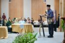 Foto Ketua Umum PP Muhammadiyah, Prof. Dr. Haedar Nashir, M.Si saat membuka acara FORKOM GB PTMA di UMY