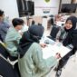 proses cek kesehatan gratis yang diselenggarakan oleh UMY dan UPTD Puskesmas 1 kepada civitas UMY
